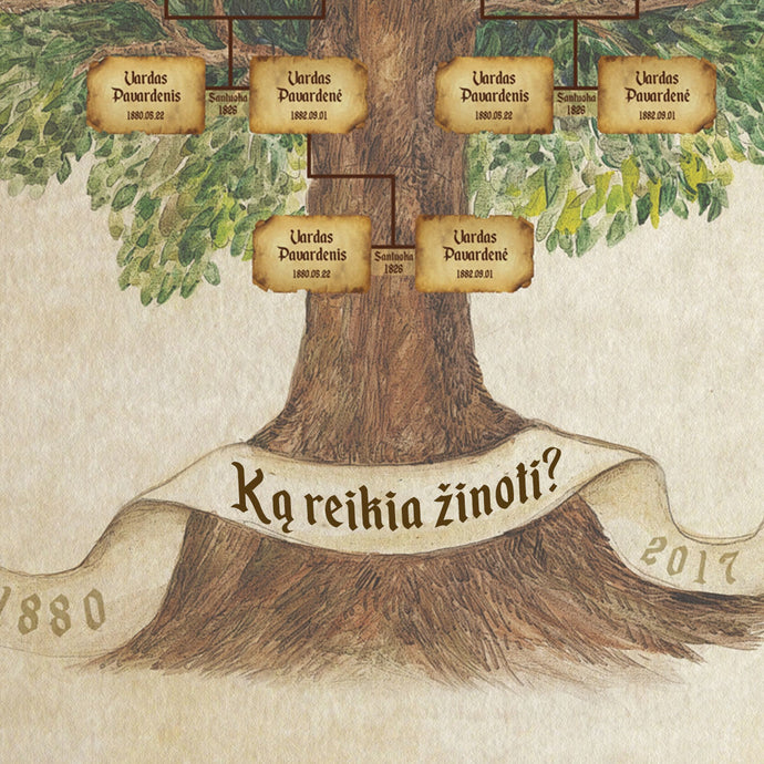 4 dalykai, kuriuos reiktų žinoti, norint užsakyti giminės medį